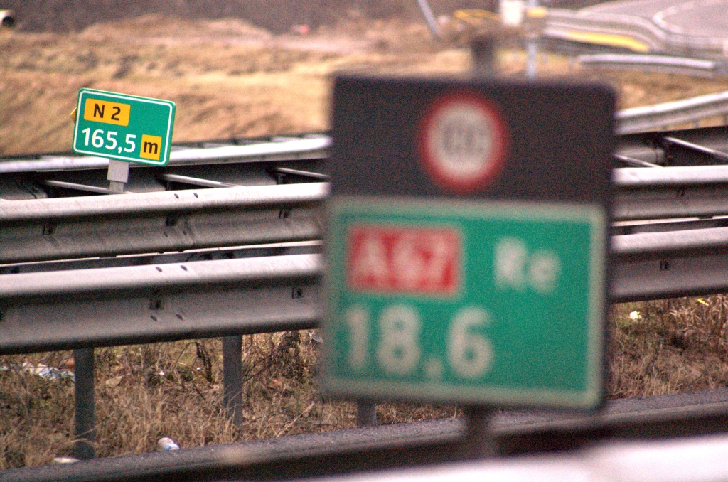 20090207-162906.jpg - Laatste N2 bordje voordat de A67 omlegging vanuit Antwerpen zich erbij voegt. Vanaf dat punt staan weer de oude A67 bordjes.